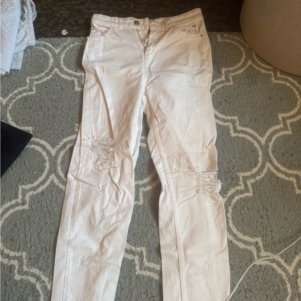 Emperio Armani white skinny jeans